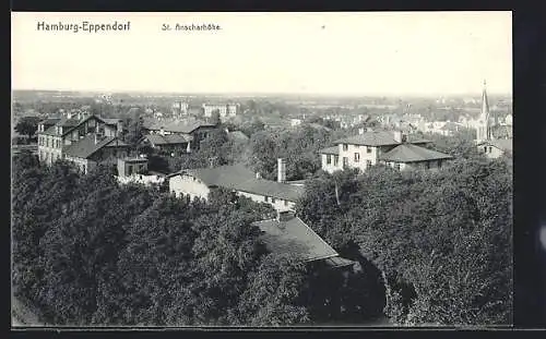 AK Hamburg-Eppendorf, Partie an der St. Anscharhöhe
