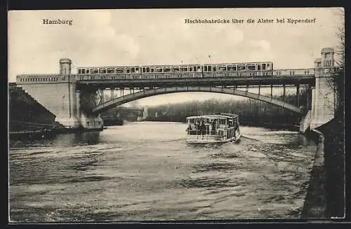 AK Hamburg-Eppendorf, Alster-Hochbahnbrücke