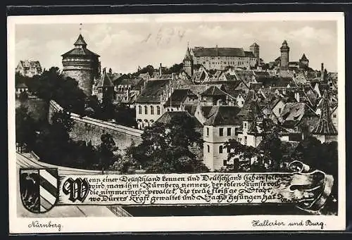 AK Nürnberg, Hallertor und Burg