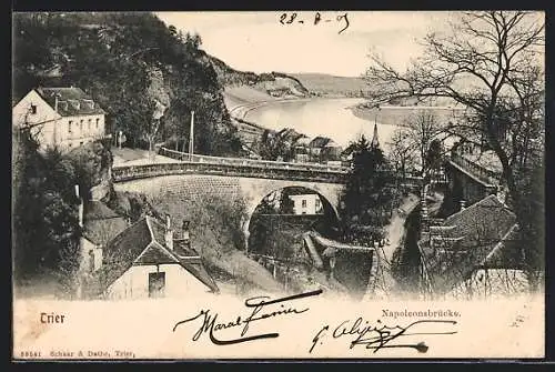 AK Trier, An der Napoleonsbrücke