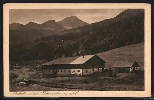 AK Mitterhaus im Retterschwangertal, Blick auf das Haus