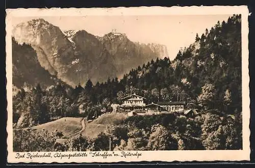 AK Bad Reichenhall, Alpengaststätte Schroffen mit Reiteralpe