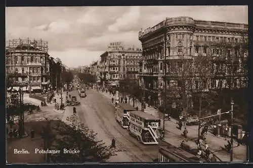 AK Berlin-Tiergarten, Potsdamerbrücke