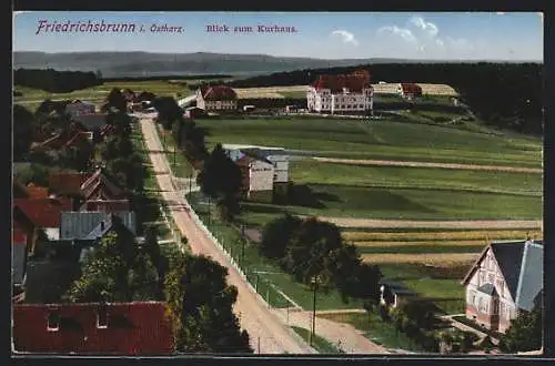 AK Friedrichsbrunn i. Ostharz, Blick zum Kurhaus