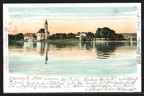 AK St. Alban am Ammersee, Stadtblick