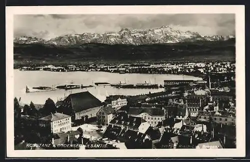 AK Konstanz a. Bodensee, Teilansicht mit Säntis