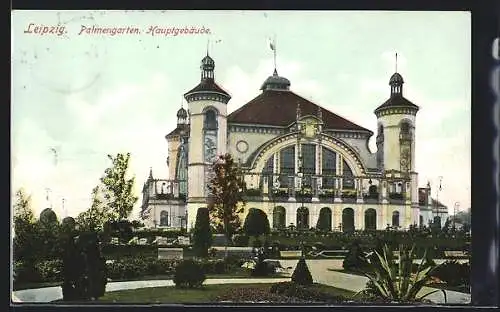 AK Leipzig, Hauptgebäude im Palmengarten