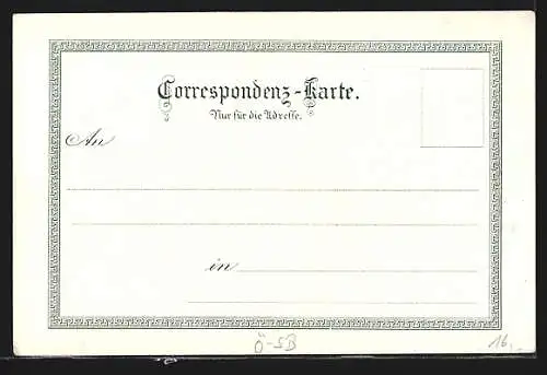 Lithographie Hallein a. d. Salzach, Geschäftshaus J. Schmerold, Salzbergwerk, Gollinger Wasserfall