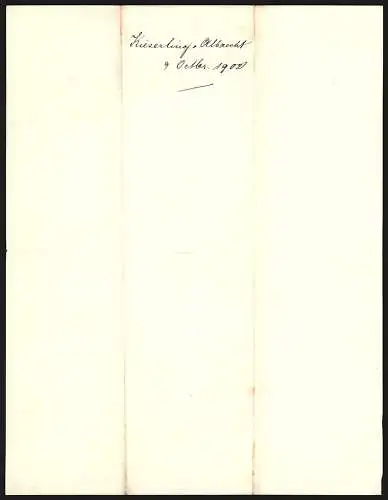 Rechnung Solingen 1902, Th. Kieserling & Albrecht, Maschinenfabrik & Eisengiesserei, Werkansicht mit Lagerplatz, Presse