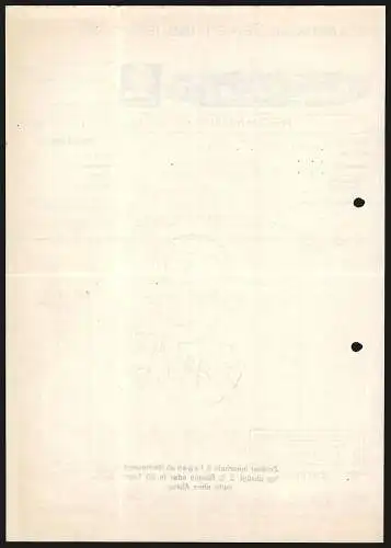 Rechnung Witten-R. 1940, Märkische Seifen-Industrie, Gesamtansicht des Betriebs aus der Ferne
