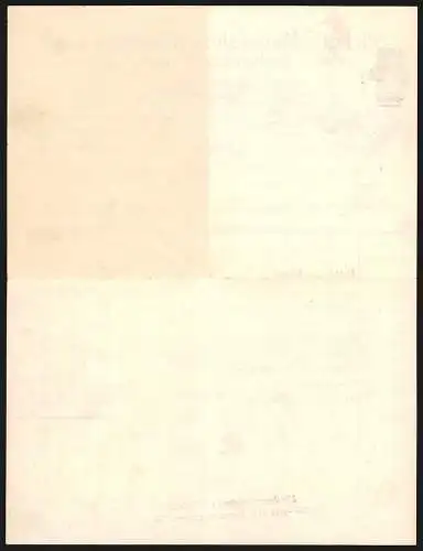 Rechnung Plauen i. V. 1911, Strickerei-Manufaktur Wildenfels GmbH, Betriebsgelände mit Innenhof
