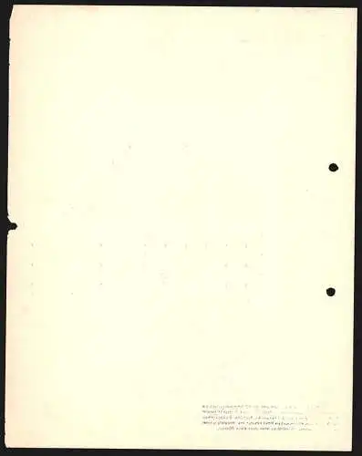 Rechnung Greven i. Westfalen 1937, J. Schründer Söhne, Textil-Fabrikation, Modellansicht von Hauptwerk und zwei Filialen