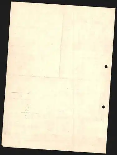 Rechnung Balingen 1940, A. Deigendesch & Co., Weingrosshandlung, Geschäftsstellle und Lagerkeller