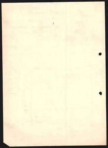 Rechnung Balingen 1939, A. Deigendesch & Co., Weingrosshandlung, Geschäftsstellle und Lagerkeller