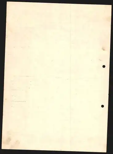 Rechnung Balingen 1939, A. Deigendesch & Co., Weingrosshandlung, Geschäftsstellle und Weinkeller