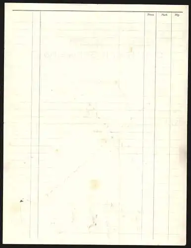 Rechnung Schweina i. Thür. 1913, C. S. Reich, Pfeifenfabrik, Transportkutsche verlässt Werksgelände