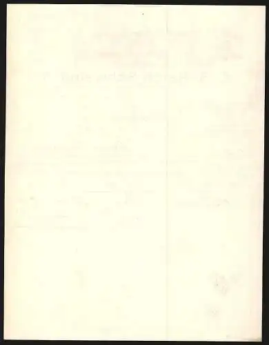 Rechnung Schweina i. Thür. 1917, C. S. Reich, Pfeifenfabrik, Transportkutsche verlässt Werksgelände