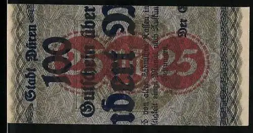 Notgeld Düren 1921, 25 Pfennig, Gutschein