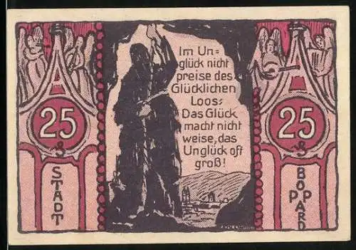 Notgeld Boppard 1921, 25 Pfennig, Bruder Michel