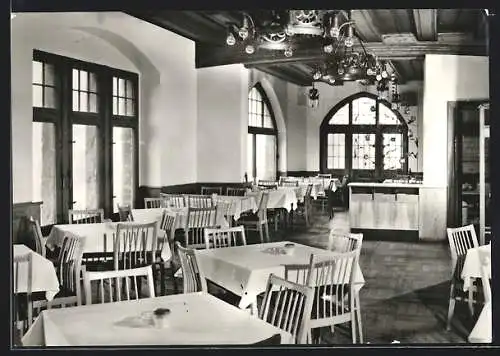 AK Eisenach /Thür., Wartburghotel, Speiserestaurant, Innenansicht