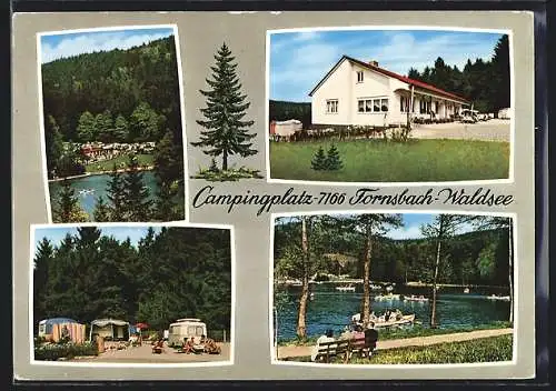 AK Fornsbach /Waldsee, Gasthaus und Campingplatz