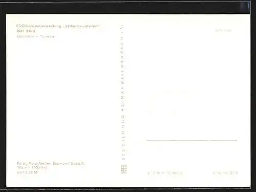 AK Klink, FDGB-Urlaubersiedlung Völkerfreundschaft, Dachcafe-Terrasse