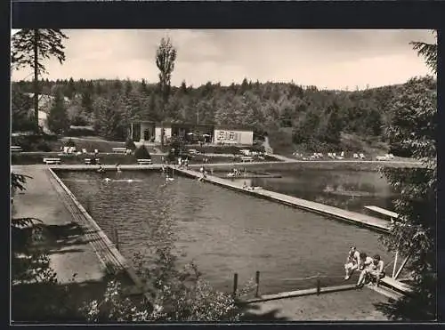 AK Elend /Harz, Waldfreibad im Sommer