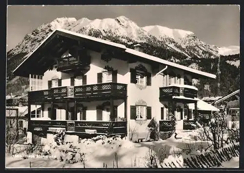 AK Oberstdorf im bayr. Allgäu, Pension Haus Rosemarie, fuggerstrasse 20