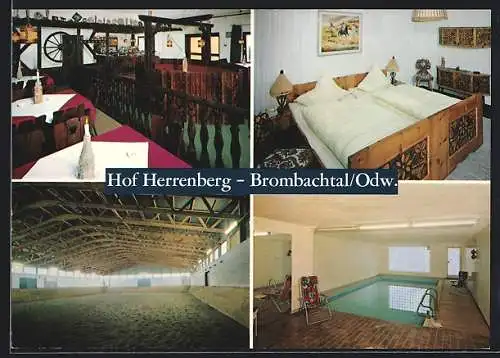 AK Brombachtal / Odenwald, Gasthaus-Restaurant Hof Herrenberg