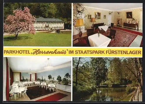 AK Fürstenlager, Parkhotel und Restaurant Herrenhaus