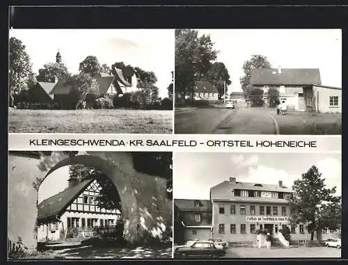 AK Hoheneiche / Kleingeschwenda, Gasthaus zum roten Hirsch im grünen Wald