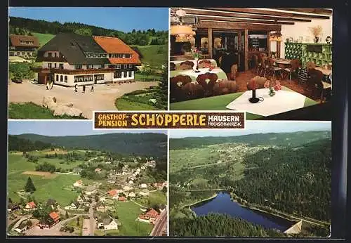 AK Häusern /Hochschwarzwald, Gasthof-Pension Schöpperle, Bes. Fam. Rühle