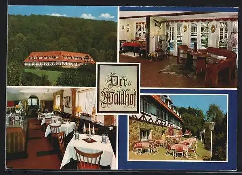 AK Bad Eilsen, Hotel Der Waldhof, Inh. Hans-Jürgen u. Gertrud Bosse, Harrl-Allee 5