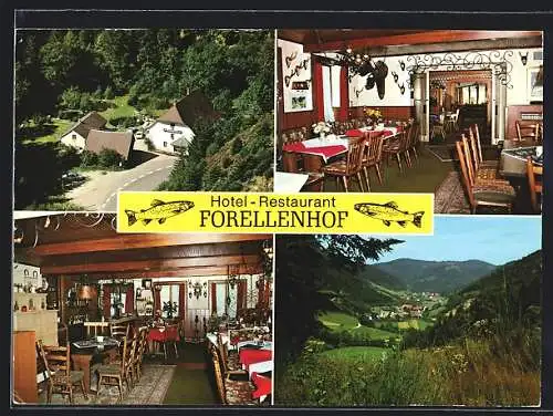 AK Elzach-Oberprechtal /Schwarzwald, Hotel-Restaurant Forellenhof, Bes. T. Cremer