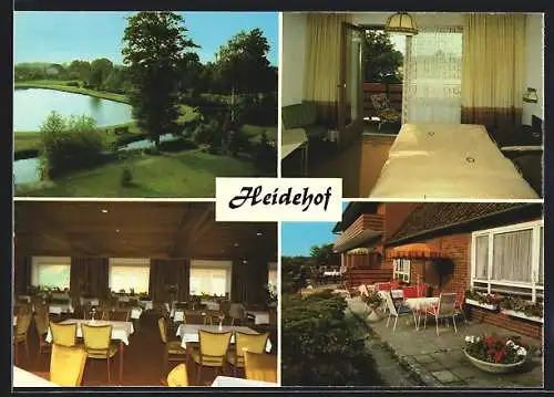 AK Dorfmark /Lüneburger Heide, Hotel-Restaurant Heidehof, Inh. Walter u. Helga Rose