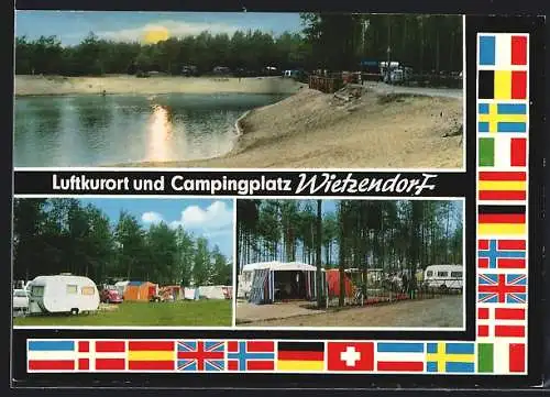 AK Wietzendorf, Luftbad und Campingplatz am See