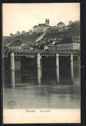 AK Passau, Blick auf Mariahilf