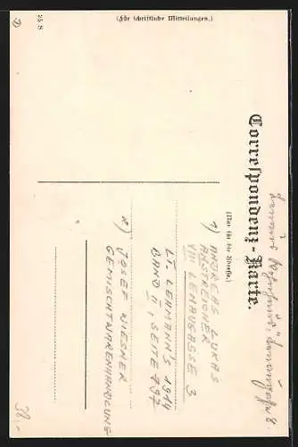 Foto-AK Wien, Gemischtwarenhandlung Josef Wiesner, Lenaugasse 3