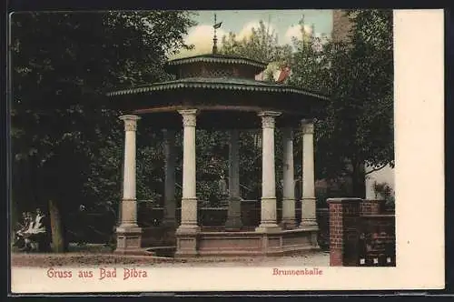 AK Bad Bibra, Anwohner an der Brunnenhalle