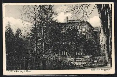 AK Bad Lauterberg i. Harz, Das Sanatorium Kneippheim im Herbst