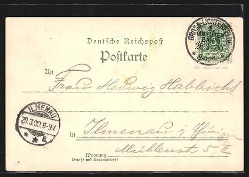 AK Berlin-Gr. Lichterfelde, Partie am Kaiser Wilhelm Denkmal