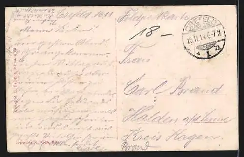 AK Kriegsschiff SMS Kaiser, Kommandoturm