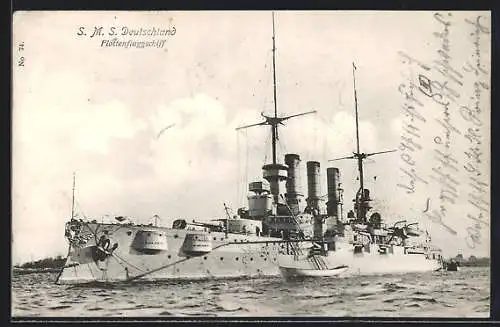 AK S. M. S. Deutschland, Flottenflaggschiff
