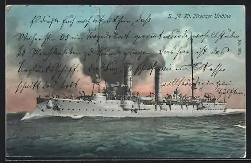 AK S. M. Kl. Kreuzer Undine