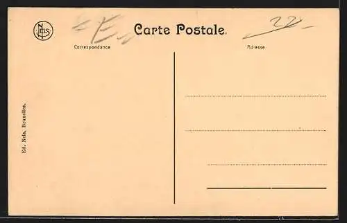 AK Fessel-Ballon der belgischen Armee beim Start