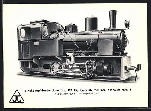 AK Tenderlokomotive Kennwort Hubald der Lokomotivfabrik Arn. Jung