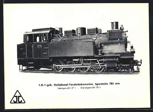 AK 1-D-1-gek. Heissdampf-Tenderlokomotive der Arn. Jung Lokomotivfabrik GmbH