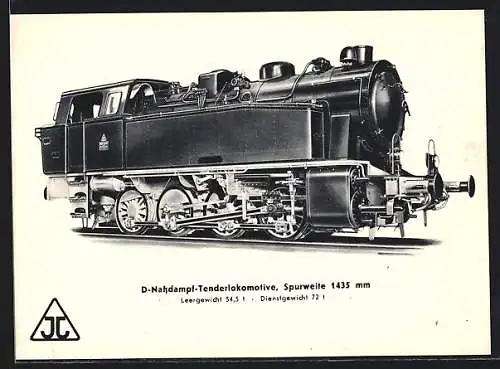 AK D-Nassdampf-Tenderlokomotive d. Lokomotivfabrik Arn. Jung