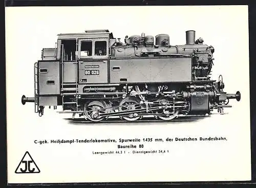 AK Arn. Jung Lokomotivfabrik, Jungenthal, C-gek. Heissdampf-Tenderlokomotive