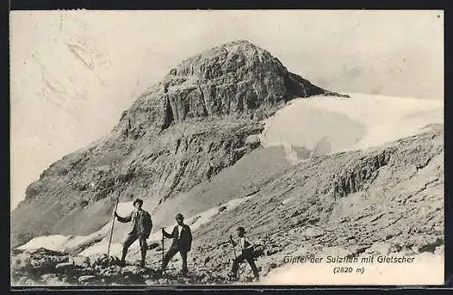 AK Gipfel der Sulzfluh mit Gletscher